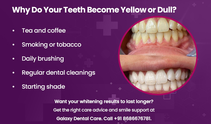 why do your teeth become yellow or dull