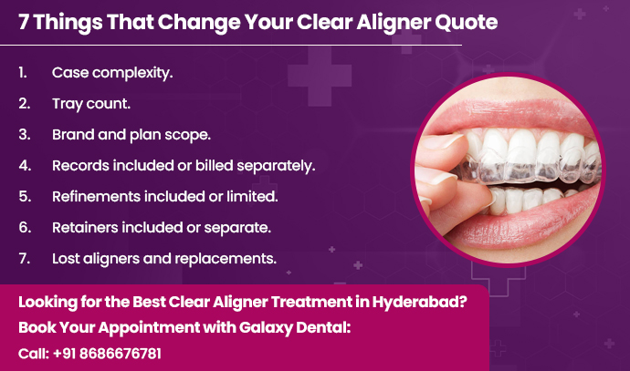 things that change your clear aligner quote