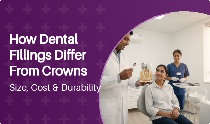 How Dental Fillings Differ From Crowns: Size, Cost & Durability